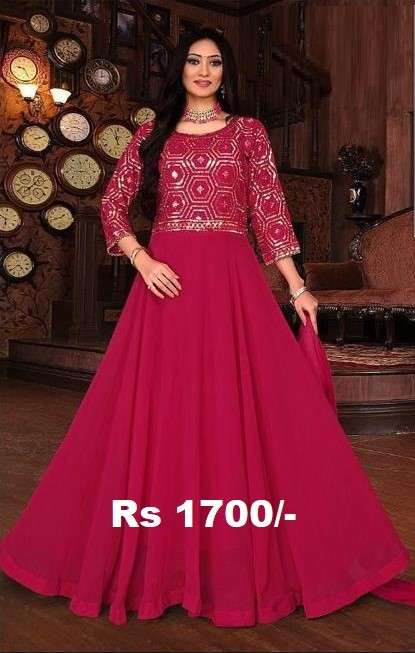 Red Designer Party Wear Gowns
